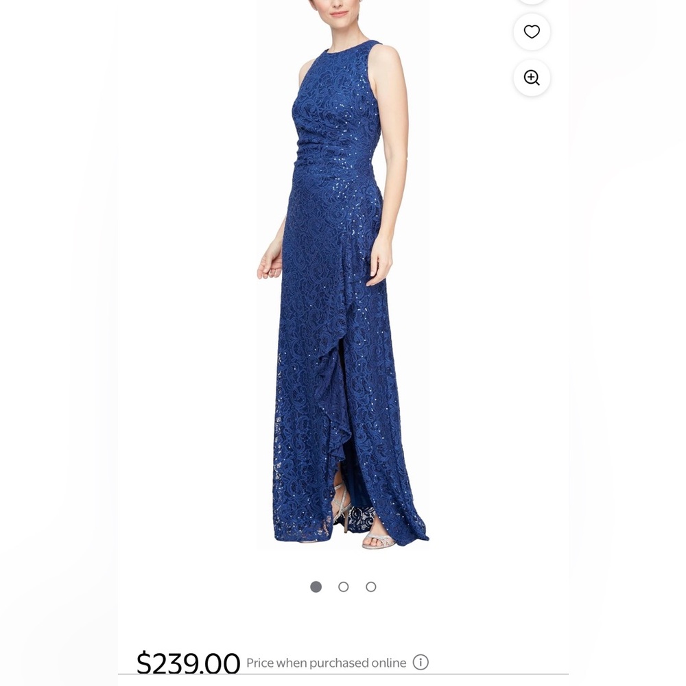 Alex Evenings Lace Evening Gown Size 2